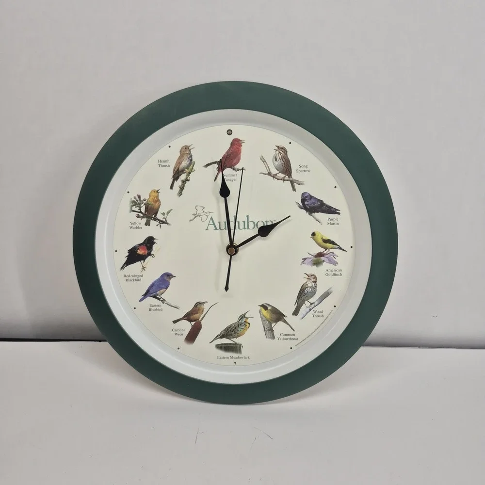 Audubon Singing Bird Wall Clock 13
